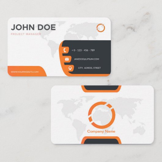 Corporate business card 名刺 (正面/裏面)