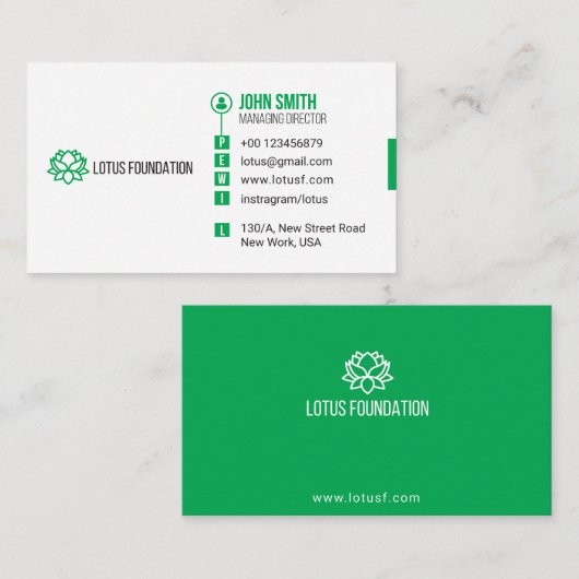 Corporate Business Card Template  名刺 (正面/裏面)