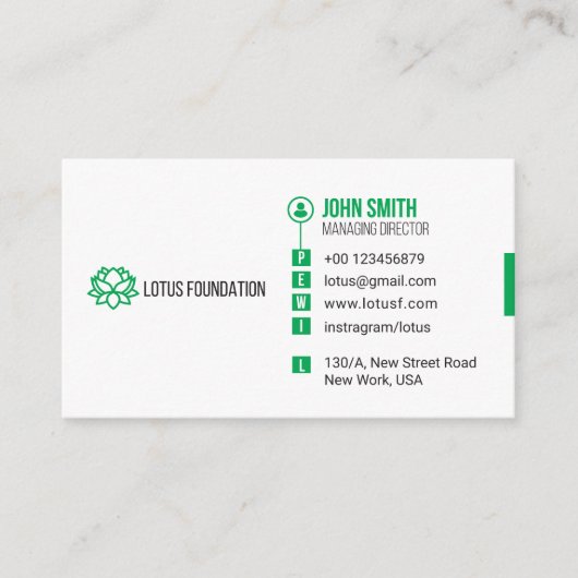Corporate Business Card Template  名刺 (正面)