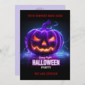 Corporate Business Halloween Office Party Logo 招待状 (正面/裏面)