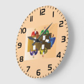 Corporate Business Meeting Team Collaboration ラージ壁時計 (傾斜)