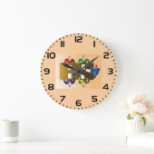 Corporate Business Meeting Team Collaboration ラージ壁時計 (ホーム)