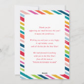 CORPORATE CHRISTMAS festive modern minimal tree シーズンカード (裏面)