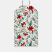 Corporate Christmas Party Greenery Poinsettia  ギフトタグ (裏面)