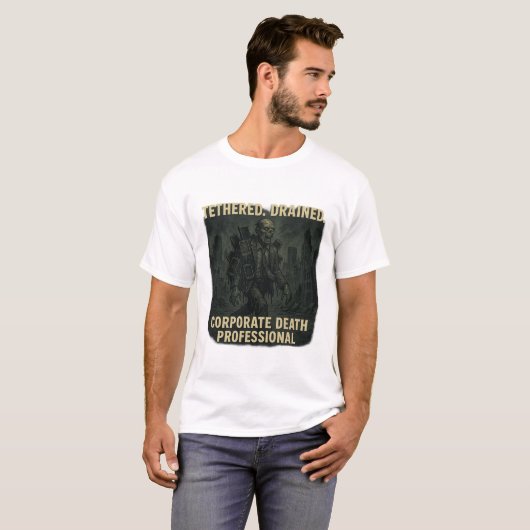 Corporate Death Professional Zombie Office Life Tシャツ (正面フル)