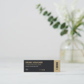 Corporate Drink Ticket | Complimentary Voucher スキニー名刺 (スタンド正面)