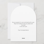 Corporate Elegant New Year 2026 Bottle Motivation シーズンカード (裏面)