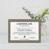 Corporate Employee Appreciation Certificate Gold 招待状 (スタンド正面)