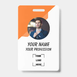 Corporate Employee ID Badge Template バッジ