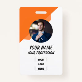 Corporate Employee ID Badge Template バッジ