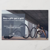 Corporate Fitness Gift Certificate Promotion チラシ (正面)