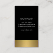 Corporate Geometric Blue Shapes Logo 名刺 (裏面)