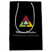 Corporate Gift Bag with Company Logo ミディアムペーパーバッグ (正面)