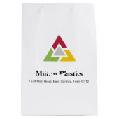 Corporate Gift Bag with Company Logo ミディアムペーパーバッグ (正面)