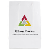 Corporate Gift Bag with Company Logo ミディアムペーパーバッグ (裏面)