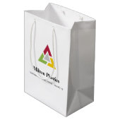 Corporate Gift Bag with Company Logo ミディアムペーパーバッグ (裏面アングル)