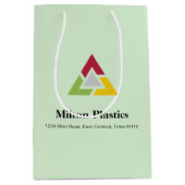 Corporate Gift Bag with Company Logo ミディアムペーパーバッグ (正面)