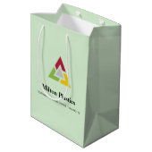 Corporate Gift Bag with Company Logo ミディアムペーパーバッグ (裏面アングル)