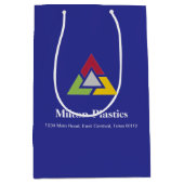 Corporate Gift Bag with Company Logo ミディアムペーパーバッグ (正面)