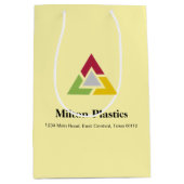 Corporate Gift Bag with Company Logo ミディアムペーパーバッグ (正面)