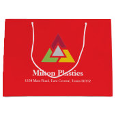 Corporate Gift Bag with Company Logo ラージペーパーバッグ (正面)