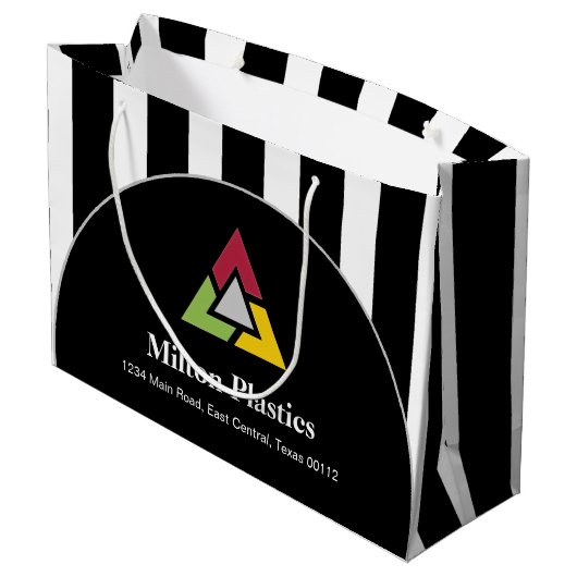Corporate Gift Bag with Company Logo ラージペーパーバッグ (裏面アングル)