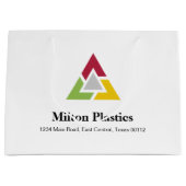 Corporate Gift Bag with Company Logo ラージペーパーバッグ (正面)