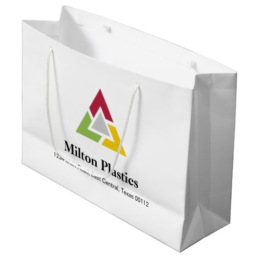Corporate Gift Bag with Company Logo ラージペーパーバッグ (正面アングル)
