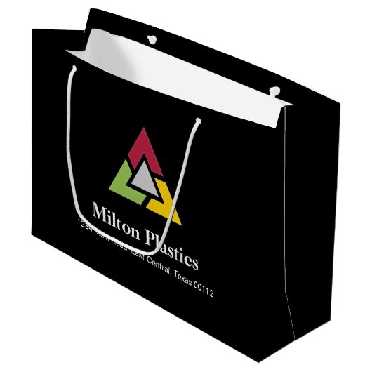 Corporate Gift Bag with Company Logo ラージペーパーバッグ (正面アングル)
