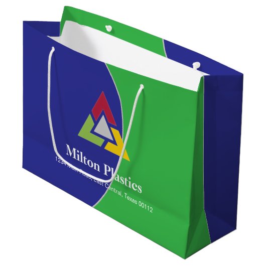 Corporate Gift Bag with Company Logo ラージペーパーバッグ (正面アングル)