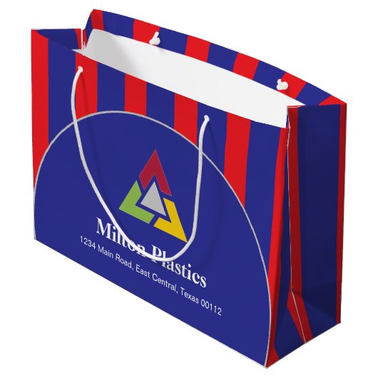 Corporate Gift Bag with Company Logo ラージペーパーバッグ (裏面アングル)