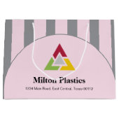 Corporate Gift Bag with Company Logo ラージペーパーバッグ (正面)