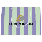 Corporate Gift Bag with Company Logo ラージペーパーバッグ (正面)