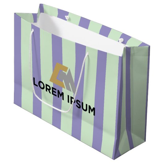 Corporate Gift Bag with Company Logo ラージペーパーバッグ (正面アングル)