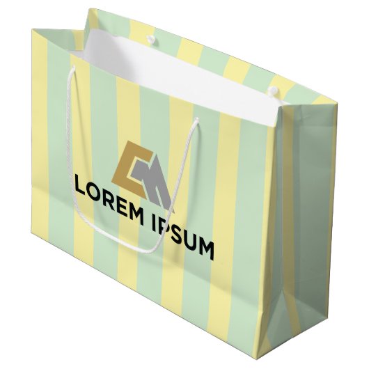 Corporate Gift Bag with Company Logo ラージペーパーバッグ (正面アングル)