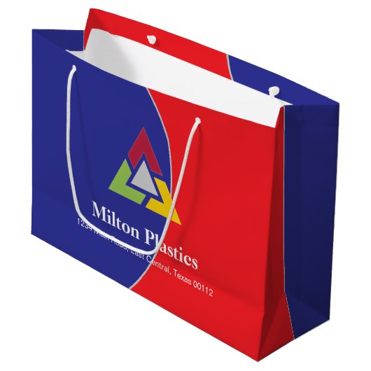 Corporate Gift Bag with Company Logo ラージペーパーバッグ (正面アングル)