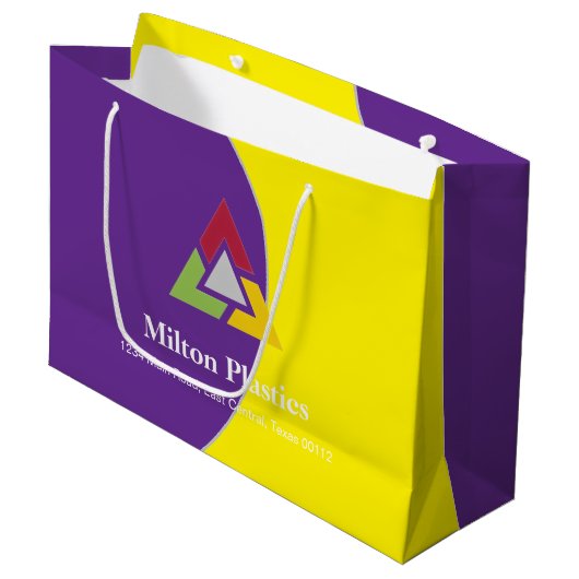Corporate Gift Bag with Company Logo ラージペーパーバッグ (正面アングル)
