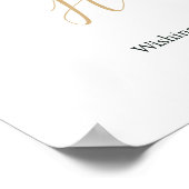 Corporate Gold Baubles Greenery Christmas Welcome ポスター (角)