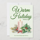 Corporate Holiday Card with Custom Logo シーズンカード (正面)