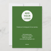 Corporate Holiday Card with Custom Logo シーズンカード (裏面)