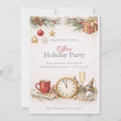 Corporate Holiday Celebration Invitation 招待状 (正面)