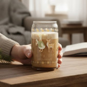 Corporate holiday gifts Glass Can Reindeer ガラス缶
