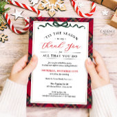 Corporate Holiday Party Invitation - Thank You Red 招待状