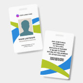Corporate ID Card Design Template バッジ (正面＆裏面)