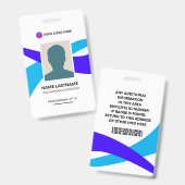 Corporate ID Card Design Template バッジ (正面＆裏面)