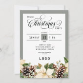 Corporate Logo Christmas Party 招待状 (正面)