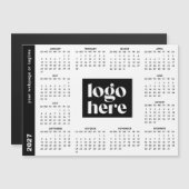 Corporate Logo Full Year 2027 マグネットカレンダー (正面/裏面)