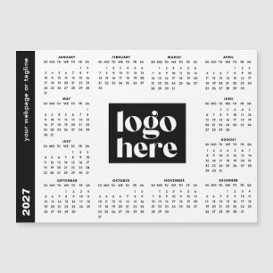 Corporate Logo Full Year 2027 マグネットカレンダー
