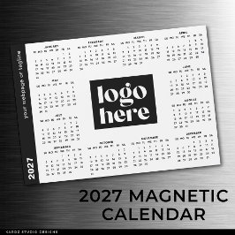 Corporate Logo Full Year 2027 マグネットカレンダー 