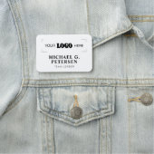 Corporate logo professional employee white black 名札 (インサイチュ)